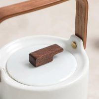 Théière en Céramique Blanche Style Scandinave 600ml - vue 2