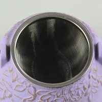 Théière en Fonte style Japonaise avec des Fleurs 1L - vue 3