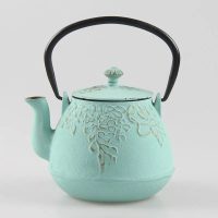 Théière en Fonte style Japonaise avec des Fleurs 1L