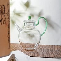 theiere-en-verre-avec-anse-coloree-600ml-111886640 Théière en Verre avec Anse Colorée 600ml