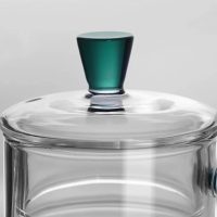 Théière en Verre avec Anse Colorée 600ml - vue 2