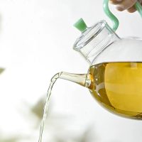 Théière en Verre avec Anse Colorée 600ml - vue 4