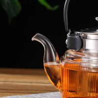 Théière en Verre Classique avec Anse Noire 800ml - vue 3