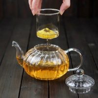 Théière en Verre Citrouille 600ML - 1L - vue 2
