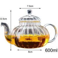 Théière en Verre Citrouille 600ML - 1L - vue 3
