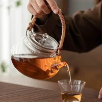 Théière en Verre Coloré Ronde 1L - vue 8