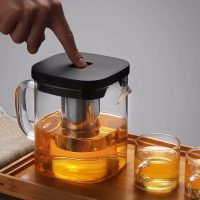 Théière en Verre Cube 600ML - 1L - vue 3