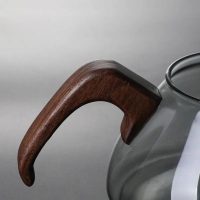 Théière en Verre Design et minimaliste en bois 600ML - vue 3