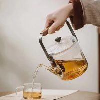 Théière en Verre Moderne Transparente 1L - vue 2