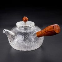 Théière en Verre Poignée en Bois 300ML - vue 3