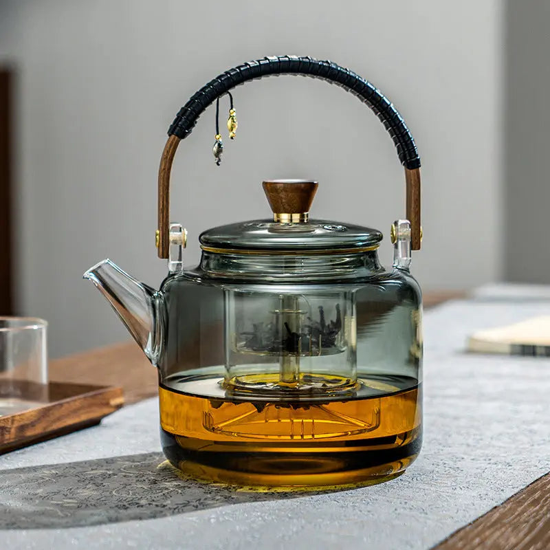 Théière en Verre Retro Design 1L