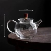 Théière en Verre Ronde et Petite 200ml - vue 4