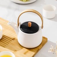 Théière Japonaise Blanche en Céramique 500ml - vue 3