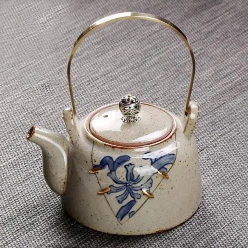 Théière Japonaise en Céramique Ancienne Beige 250ML
