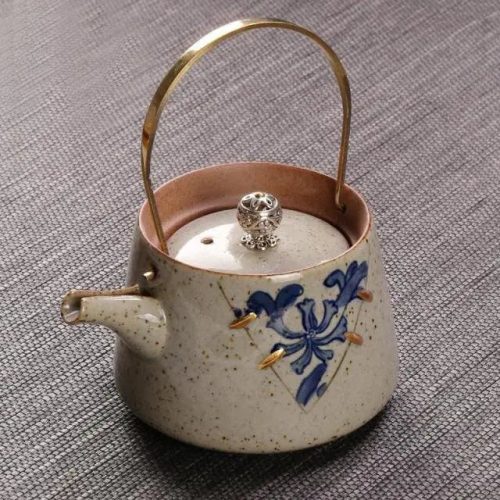 Théière Japonaise en Céramique Design Beige 210ML