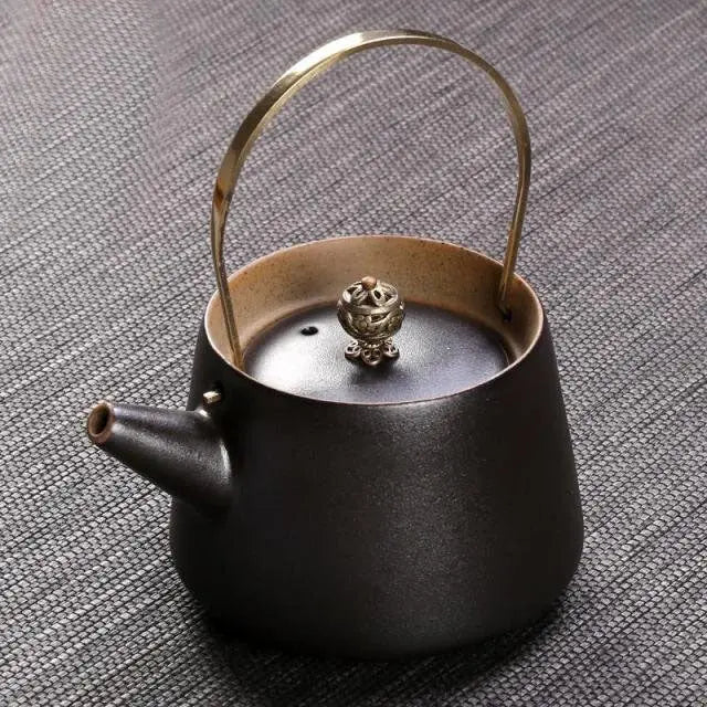 Théière Japonaise en Céramique Design Noir 210ML