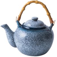 Théière Japonaise en Céramique Grise Bambou 500ML - vue 2