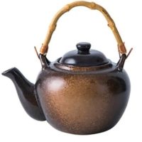 Théière Japonaise en Céramique Marron Bambou 500ML - vue 2