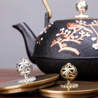 Théière Japonaise en Fonte Cerisiers Blancs 1.2L - vue 3
