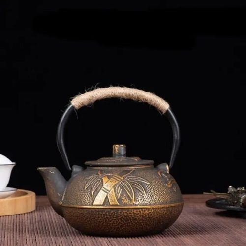 theiere-japonaise-en-fonte-doree-bambous-600ml-1665511448 Théière Japonaise en Fonte Dorée Bambous 600ML