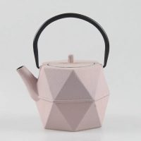 Théière Japonaise en Fonte Forme Cubique 1.2L - vue 3