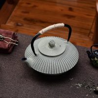 Théière Japonaise en Fonte Plate 800ml - vue 2
