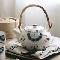theiere-japonaise-en-porcelaine-blanche-et-bleue-500ml-1665509597 Théière Japonaise en Porcelaine Blanche et Bleue 500ML
