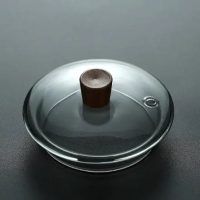 Théière Japonaise en Verre avec Anse Carrée en Bois 1.2L - vue 3