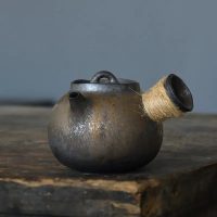 Théière Japonaise Kyusu en Céramique Ancienne 200ML - vue 2