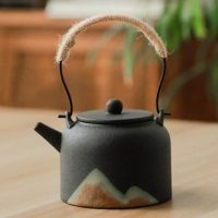 Théière Japonaise Motifs Montagnes en Céramique 350ml - vue 2