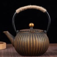 theiere-japonaise-ronde-en-fonte-doree-600ml-1665511382 Théière Japonaise Ronde en Fonte Dorée 600ML