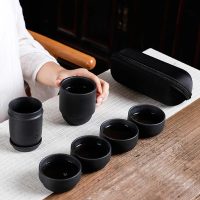 Théière Portable Chinoise en Céramique Noire 160ML