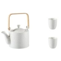 Théière Scandinave en Porcelaine Martelé 750ML - vue 5