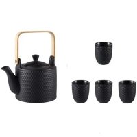 Théière Scandinave en Porcelaine Martelé 750ML - vue 6