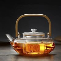 Théière Scandinave en Verre Plate 800ML