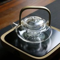 Théière Scandinave en Verre Plate 800ML