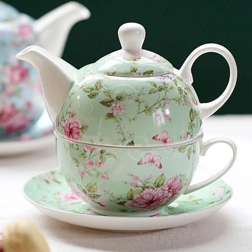 theiere-solitaire-en-porcelaine-style-anglais-verte-370ml-113996097 Théière Solitaire en Porcelaine Style Anglais Verte 350ml